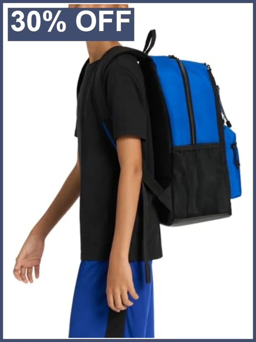 Kids Bungee Backpack with Padded Straps, Water Bottle Pocket, Carry Handle